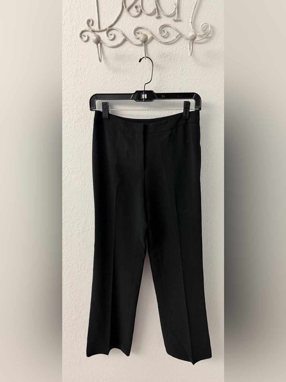 Ann Taylor Black Straight-Leg Dress Pants